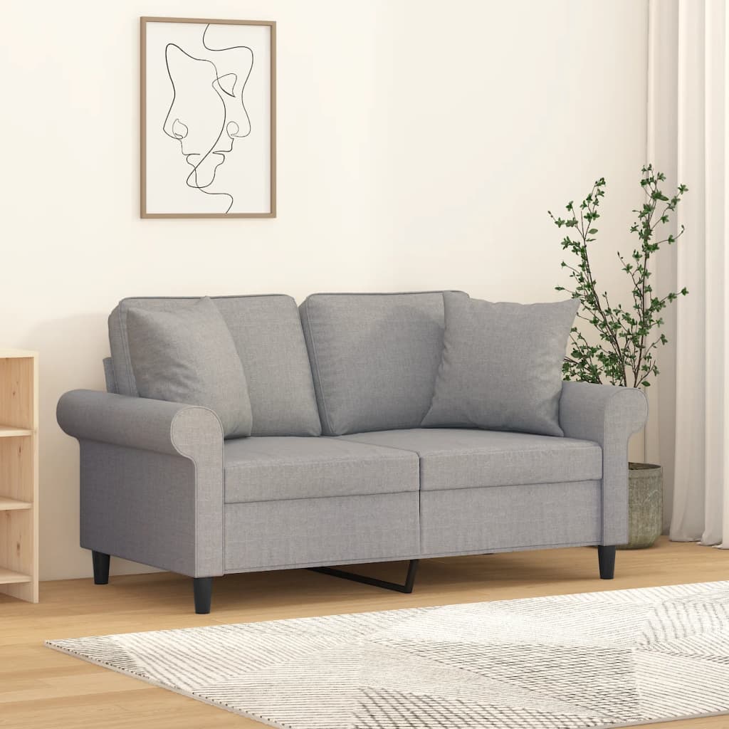 vidaXL 2x Cojines Decorativos Tela Almohada para Sofá Salón Color Amarillo claro,  Crema,  Gris claro y mas