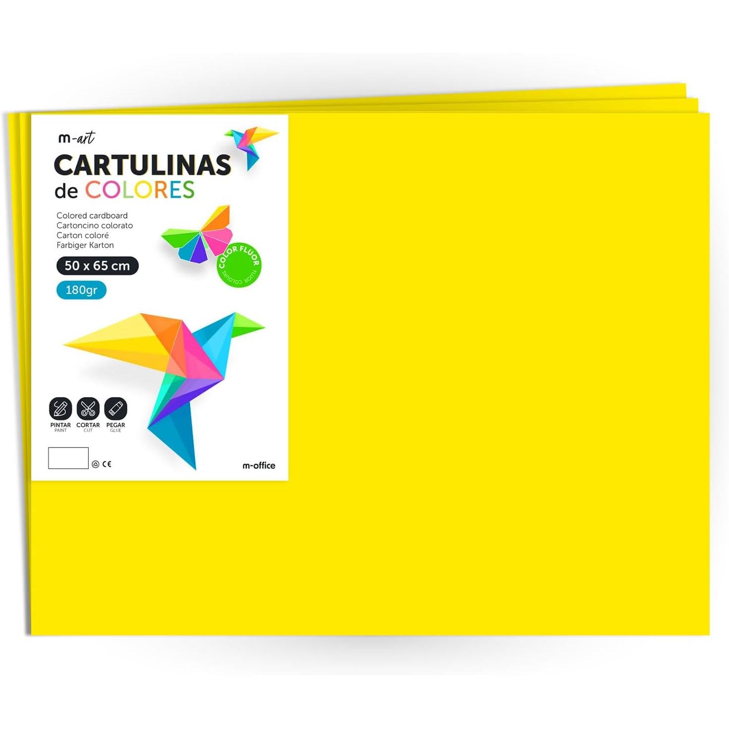 Pack 50 Cartulinas Azul Medio Tamaño A4 180g