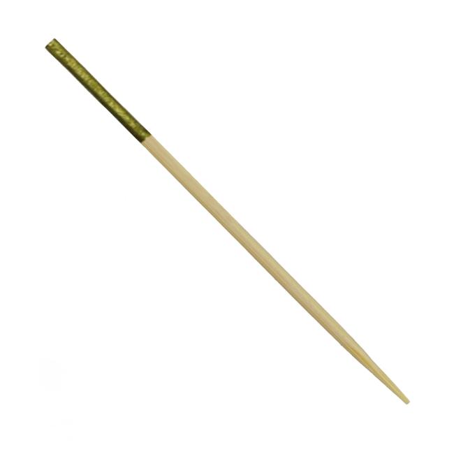 MONOUSO | Pinchos de Bambú Punta Oro 7cm (300 Uds)