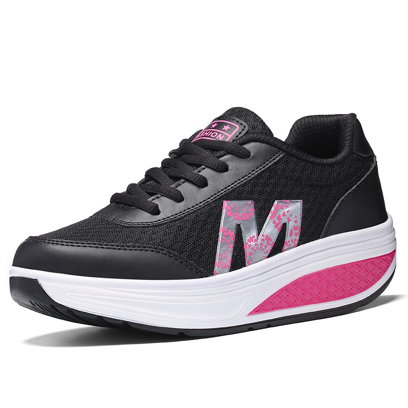 TK Zapatos de plataforma de malla para otoño e invierno 2025, zapatos de viaje para exteriores, zapatos deportivos para mujer
