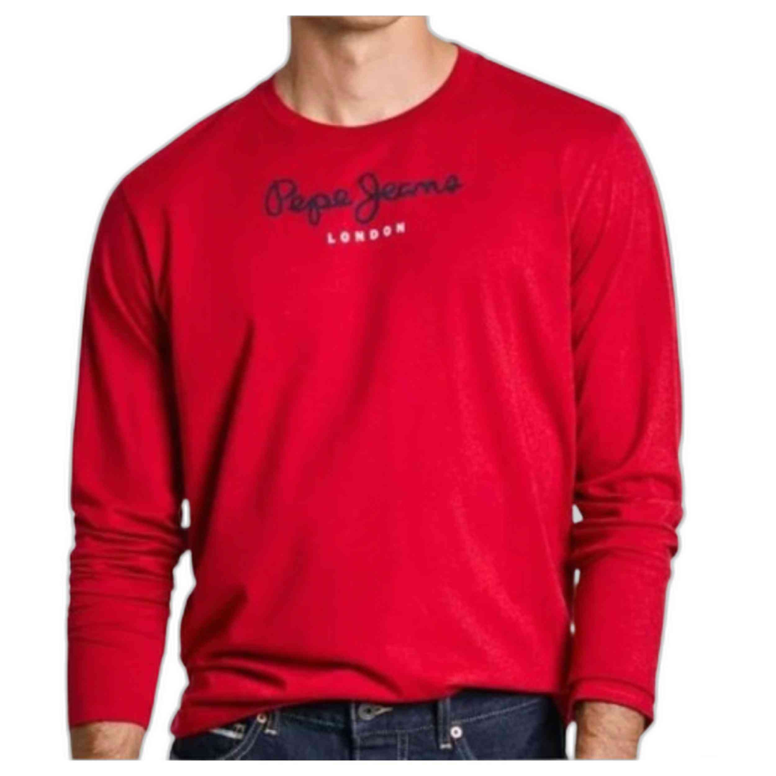 Camisetas De Manga Larga Pepe Jeans modelo PM508209-276 para hombre y mujer en color Rojo