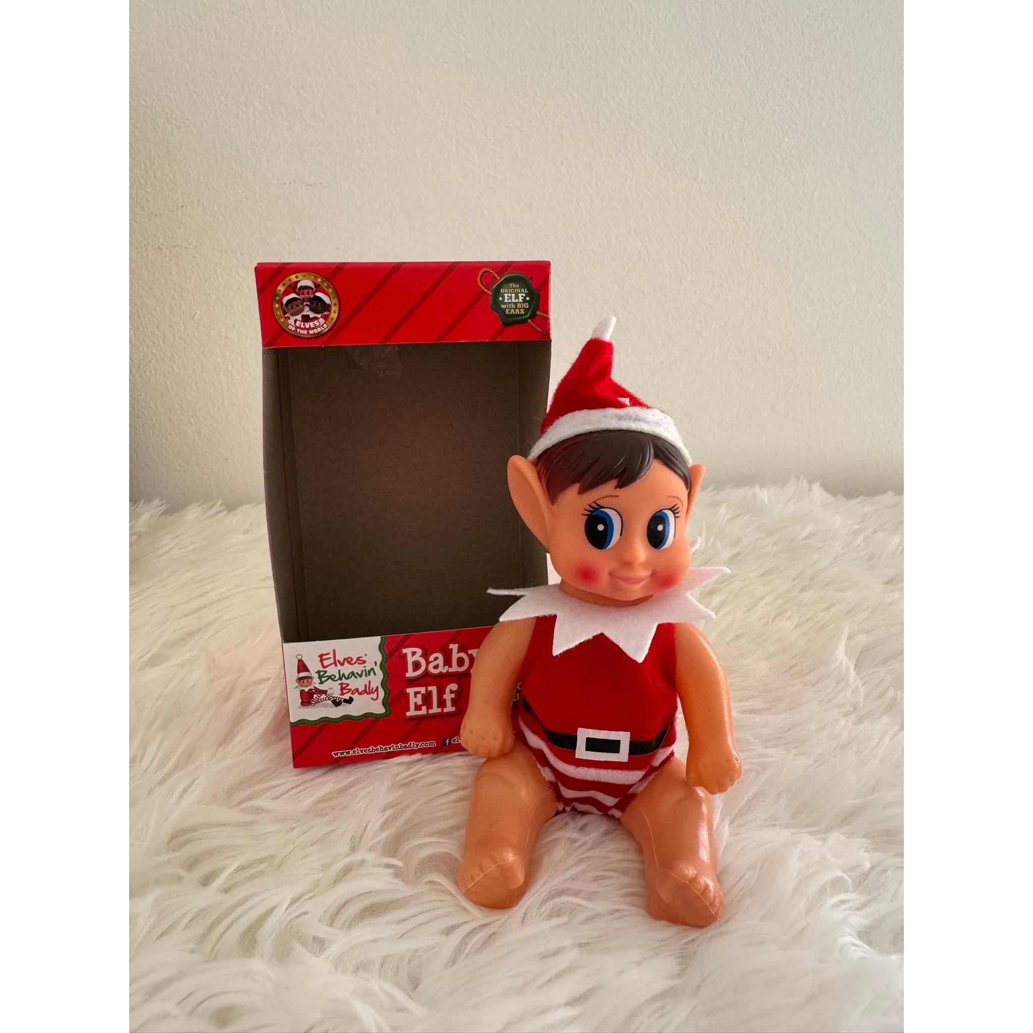 Pack Baby Elf 2º año-Bebé Elfo- Ayudante del Elfo travieso  Elves Behaving Badly-Juego de Adviento para Niños-Regalo especial para navidad- Elfo en casa-Juego elfo travieso-Pack navidad niños-Muñeco navidad accesorios-Elfo navidad travieso-Elfie-Elvie