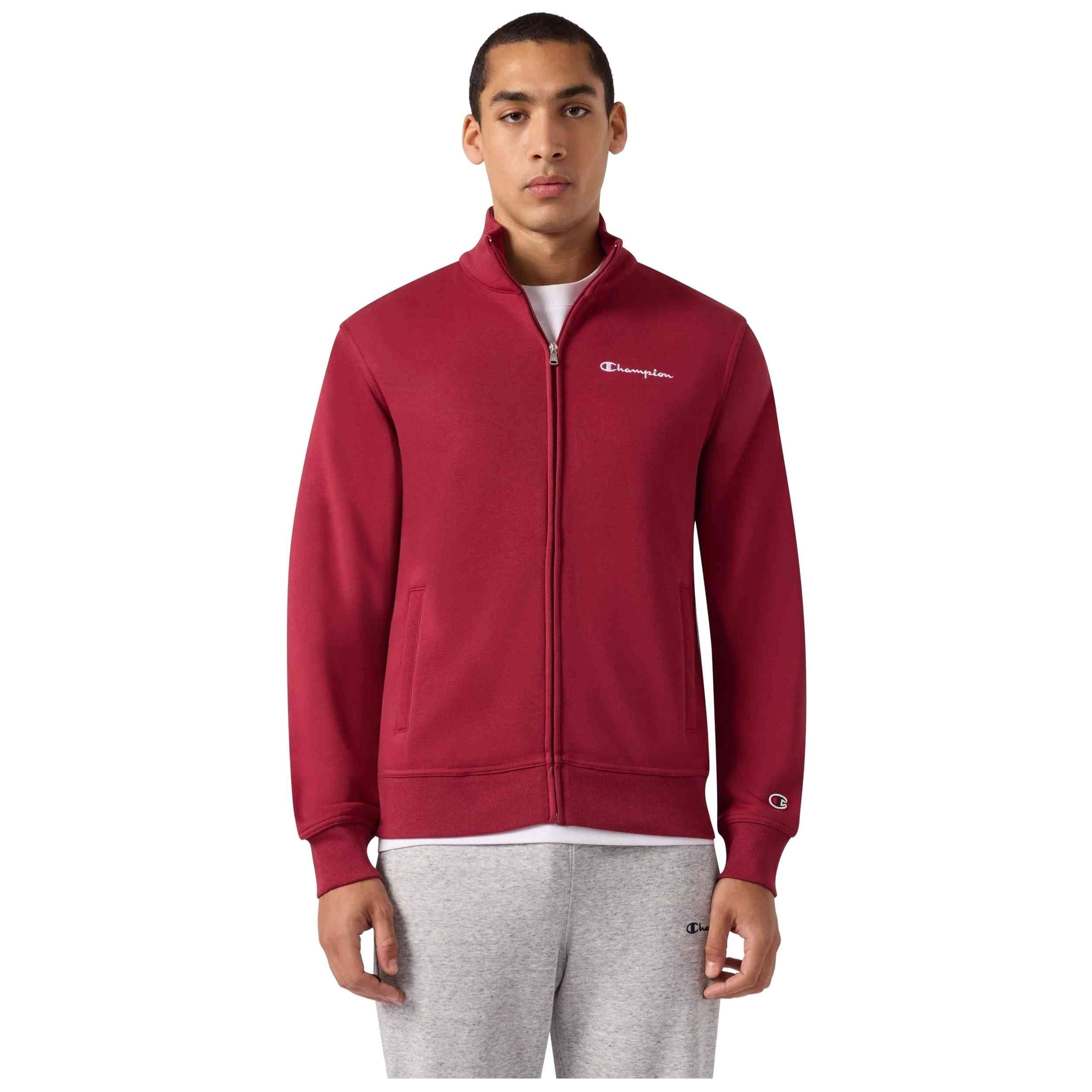 Chaqueta Champion modelo Full Zip Sweatshirt en color Granate