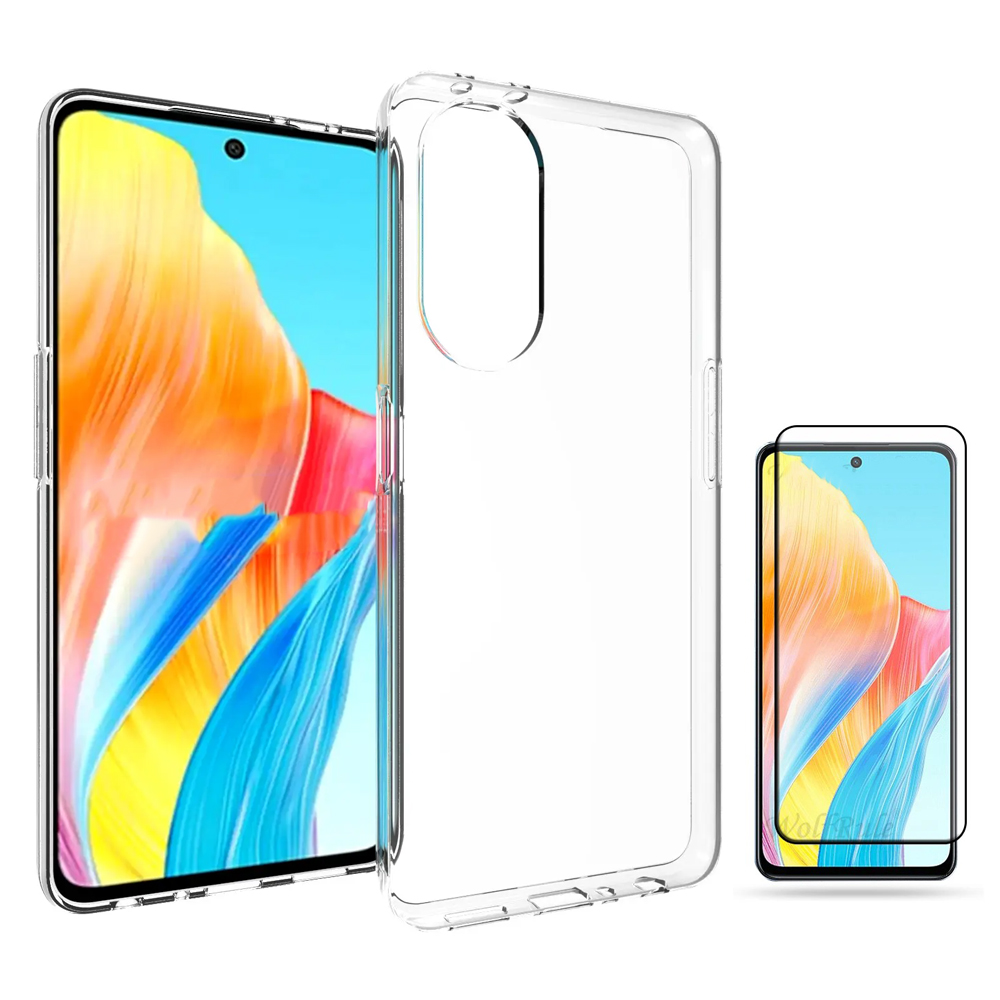Funda Transparente de TPU Para Oppo A57 4G A57S A78 4G A98 5G Protección Completa con Ajuste Perfecto, Diseño Ultra Delgado y Flexible Antirayones + Protector De Pantalla Opcional