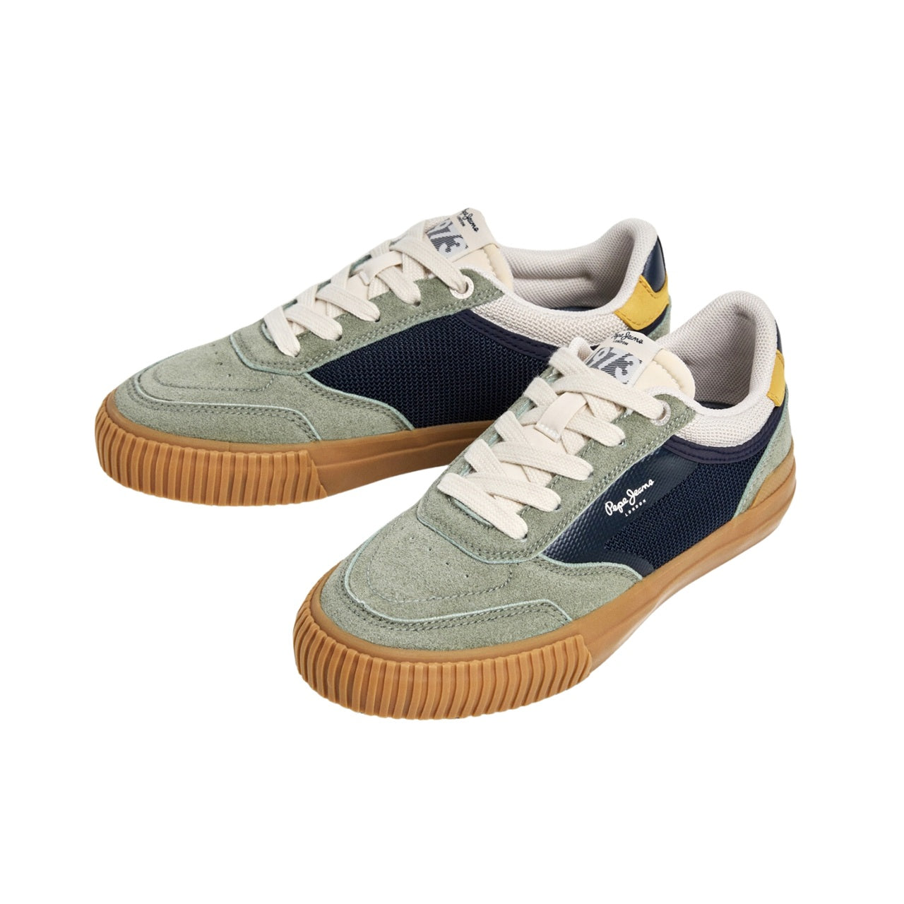 Pepe Jeans - Kenton Street B Pbs300007-674 - Sneakers Verdes Con Cordones Y Puntera Reforzada - Niño