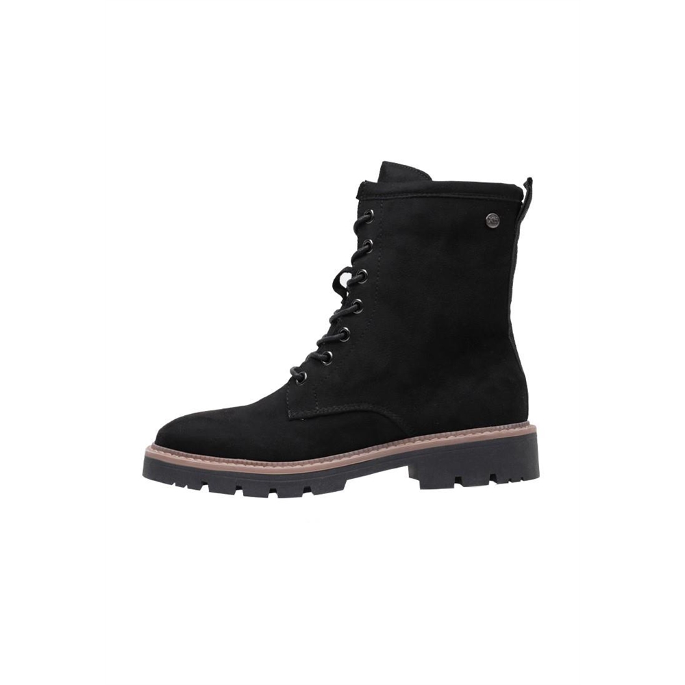 Botín Mujer XTI 142092 Negro Otoño/invierno 23 - Corte en Textil - Tacón Plano