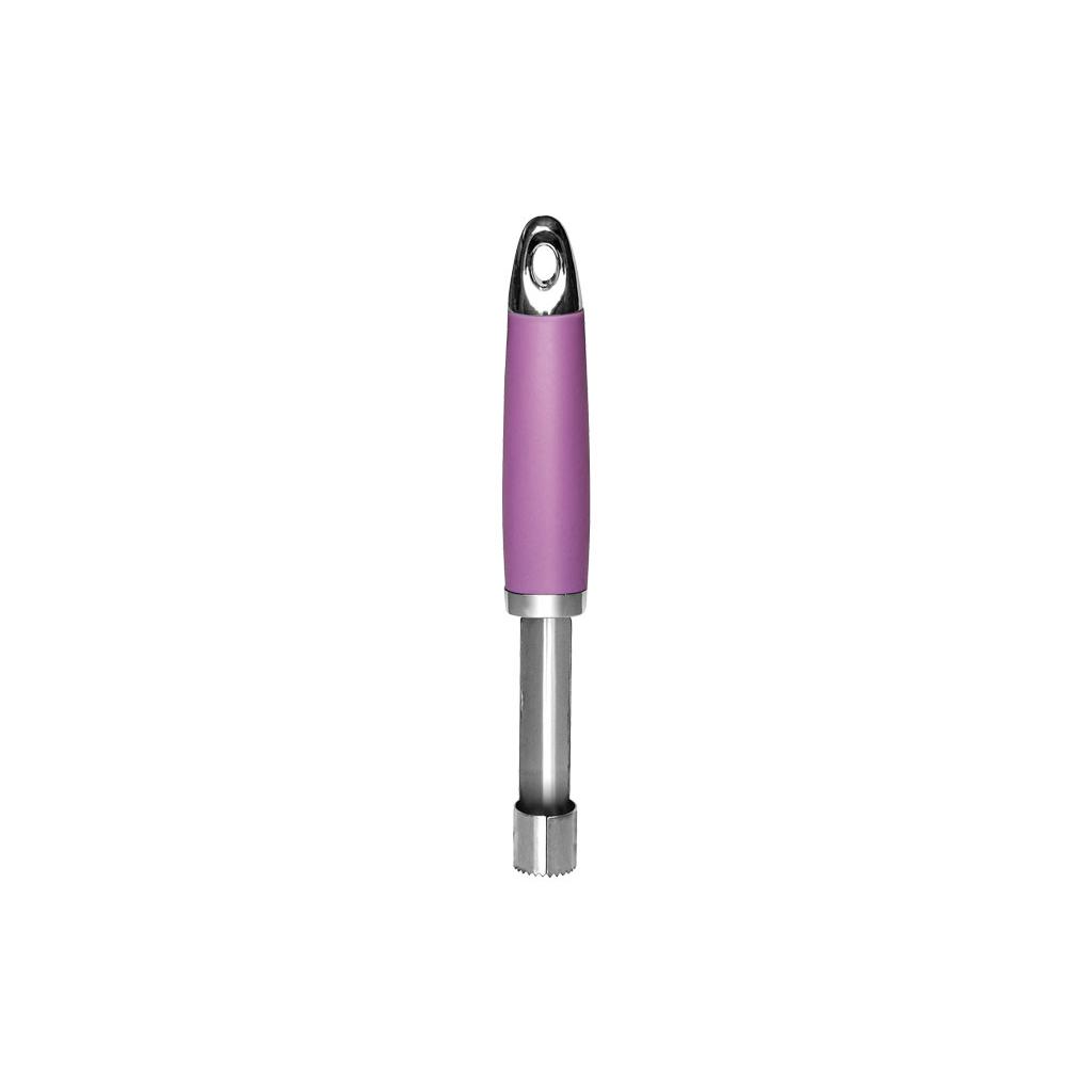 COFAN - Descorazonador Modelo Sena | Fabricado en Acero Inox. con Mango ABS | Color Rosa | Medida: 21 cm