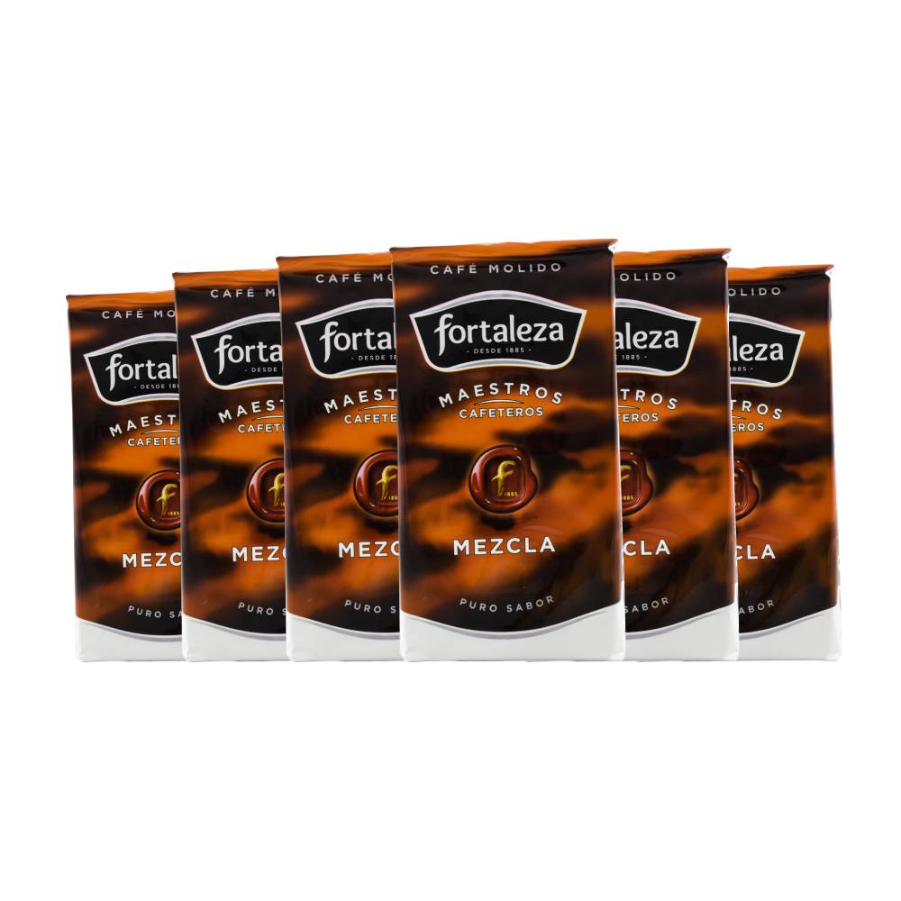 Café molido mezcla Fortaleza 250 g pack de 6