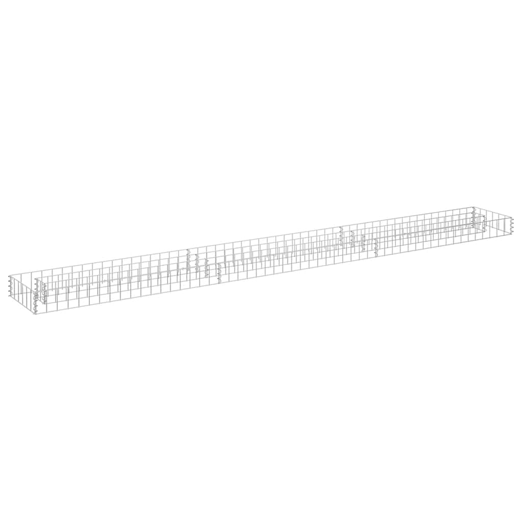 vidaXL Arriate de gaviones de acero galvanizado 270x30x10 cm
