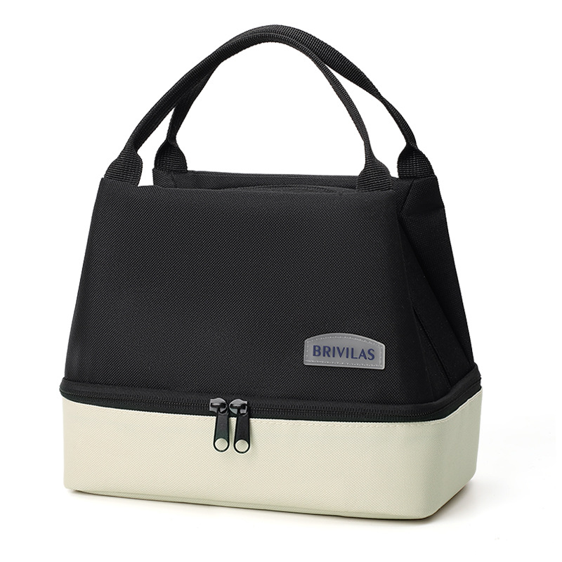 CA Bolsa de picnic portátil para exteriores con bolsa de hielo fresca para llevar comida y bebida, bolsa de almuerzo de gran capacidad, bolsa aislante, tendencia de dopamina