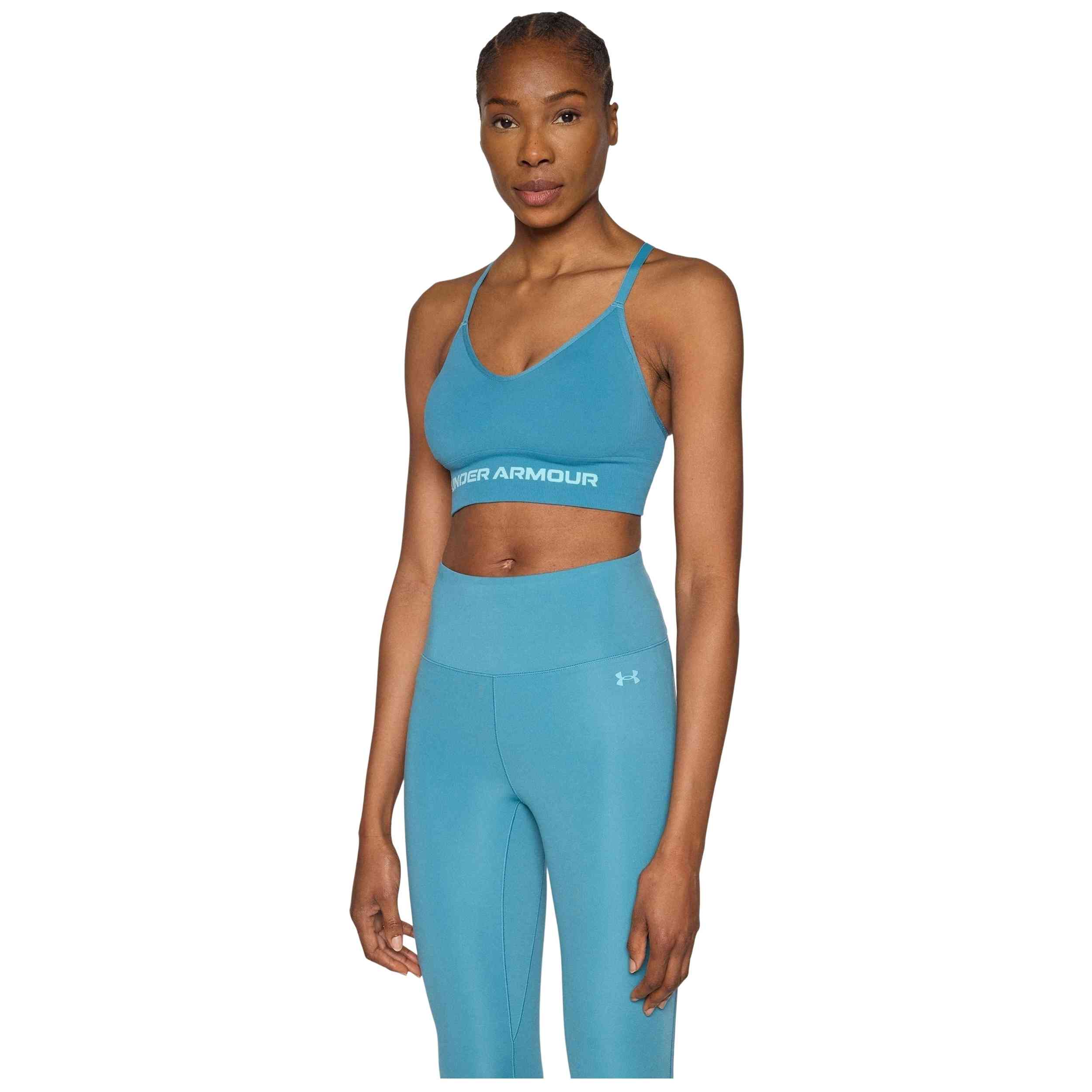 Top Under Armour modelo Vanish Seamless Low Bra para Mujer en color Azul