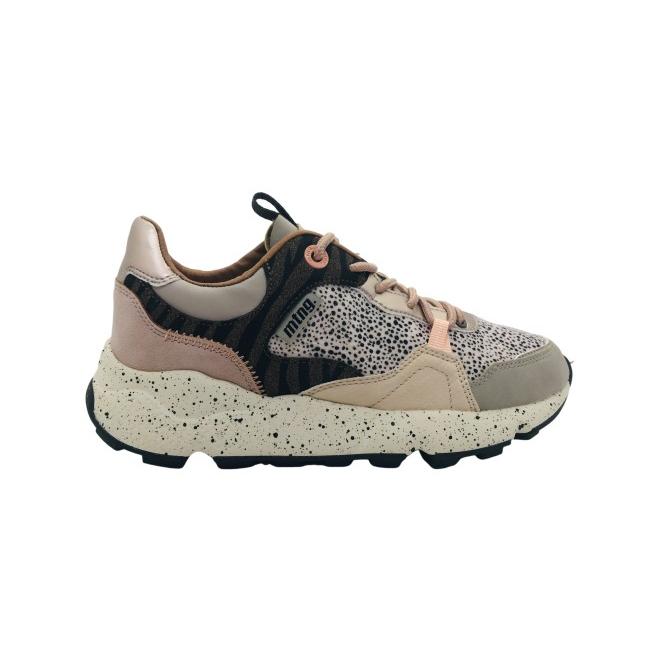 Zapatilla Mujer Mtng Mustang Climb Beige Serpiente: Suela Extralight, Plantilla Starfit, Estilo Urbano