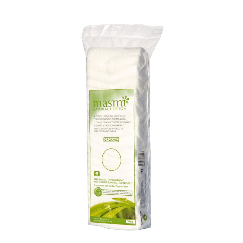 Algodon plegado en zigzag bio 100g Masmi Bioclub