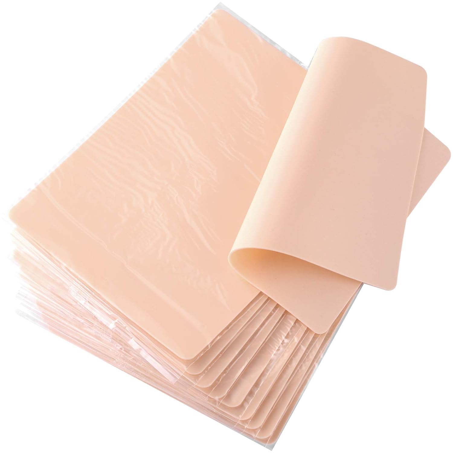 TK Piel De Práctica Para Tatuaje De Silicona 3MM Doble Cara Accesorio De Maquillaje Permanente 1/3/5/10/15pcs Por Defecto