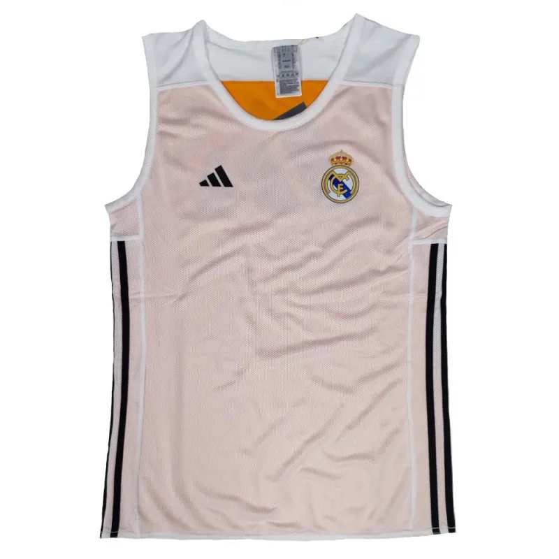 Camiseta reversible Real Madrid Baloncesto Adidas naranja