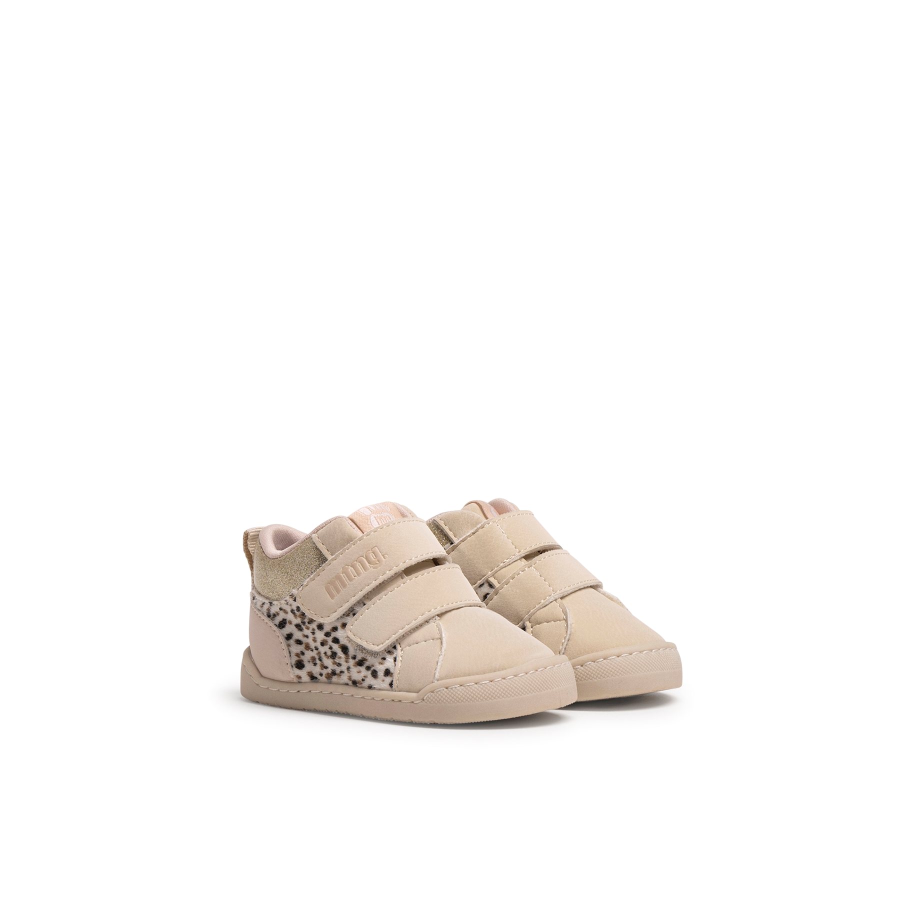 Mustang-MTNG botines barefoot niña free baby beige con cierre cremallera y tipo de puntera redonda