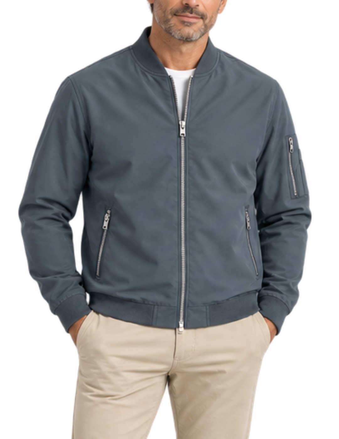 Chaqueta Jack&Jones Rush Bomber azul grisáceo para hombre