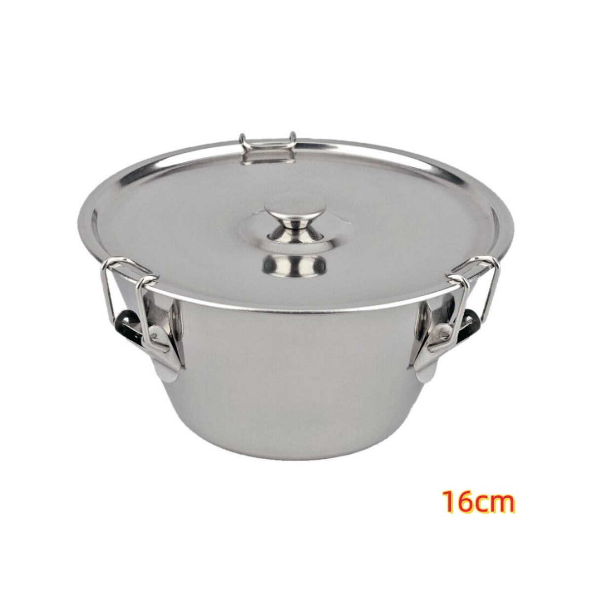 ZYLX SHOPPING – Flanero de Acero Inoxidable con Tapa Metálica, Ideal para Baño María, Tamaños 16/18/20/22 cm
