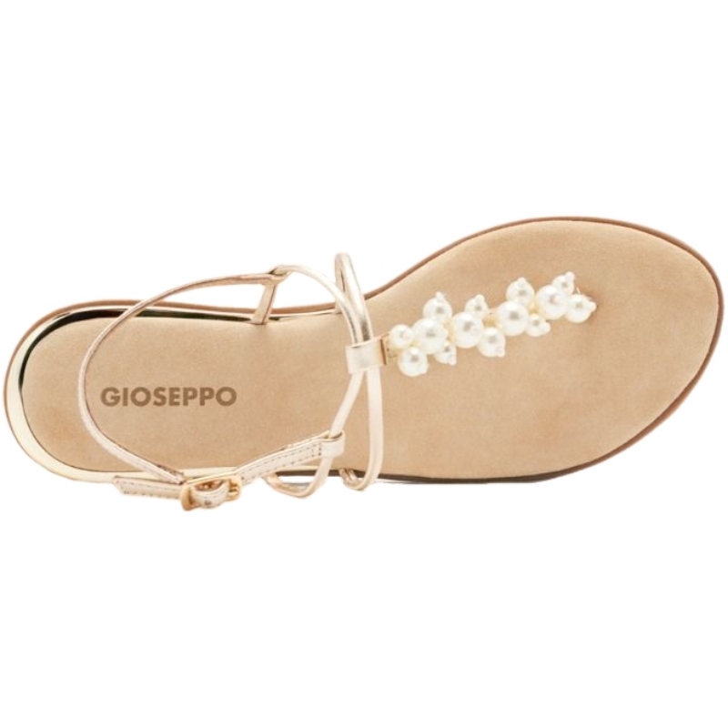 Sandalias Griegas Perlas Piel Kossuth GIOSEPPO