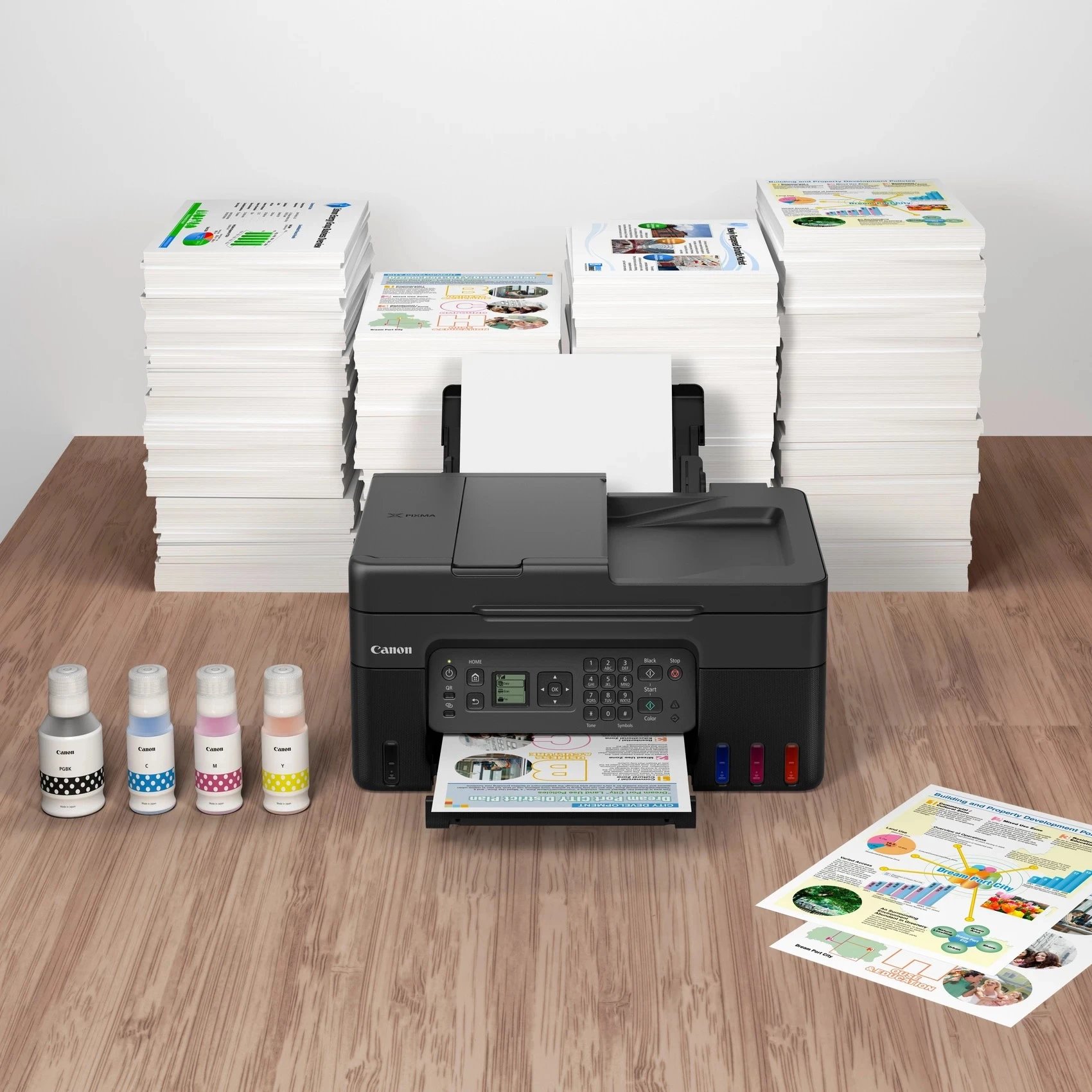 Canon - Impresora de inyección de tinta PIXMA 5807C006AA A4 con WiFi, escáner y fax a color, 4800 x 1200 dpi, negro
