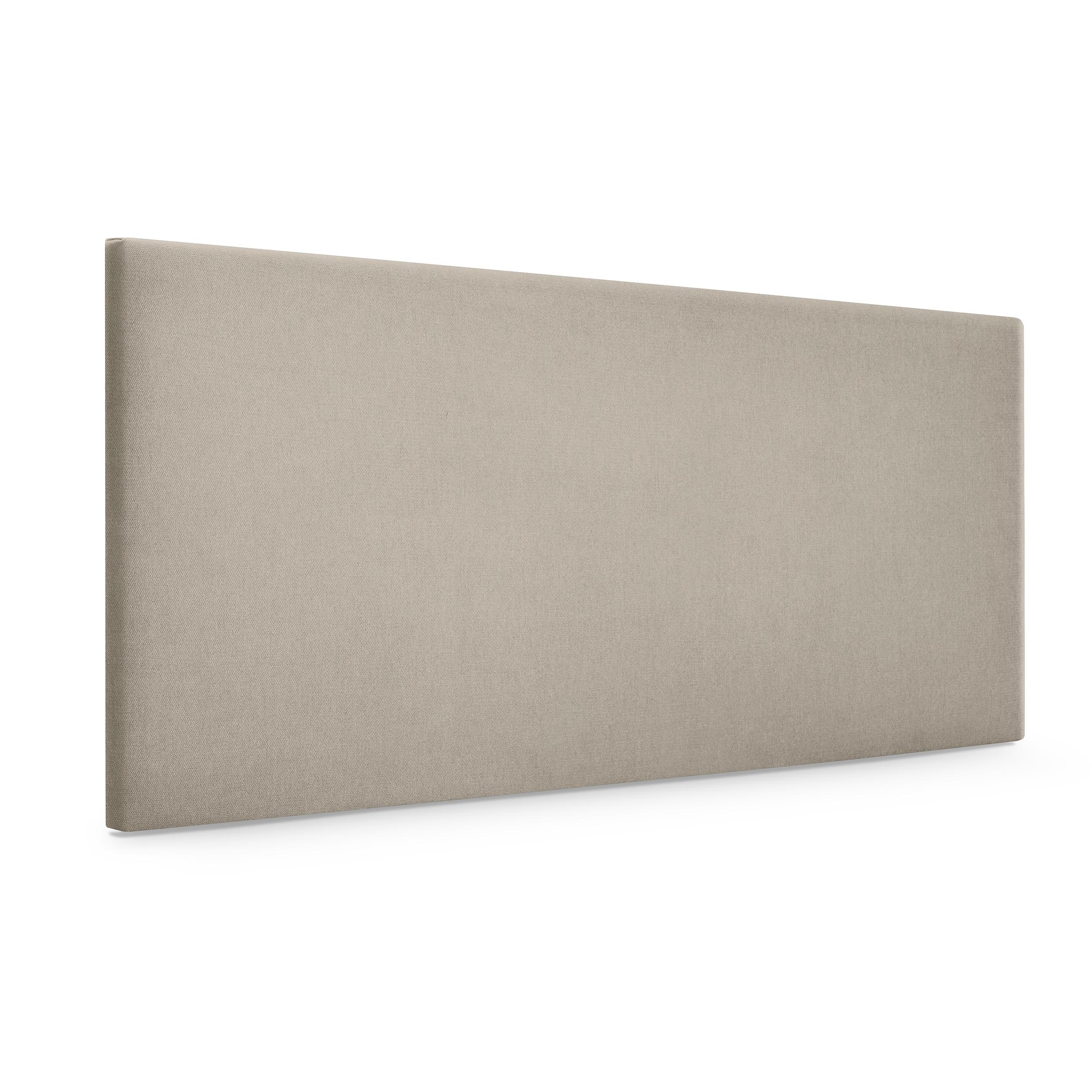 DHOME Cabecero de Polipiel o Tela AQUALINE Liso Cabeceros Cabezal Tapizado Cama Lujo (Beige Tela)