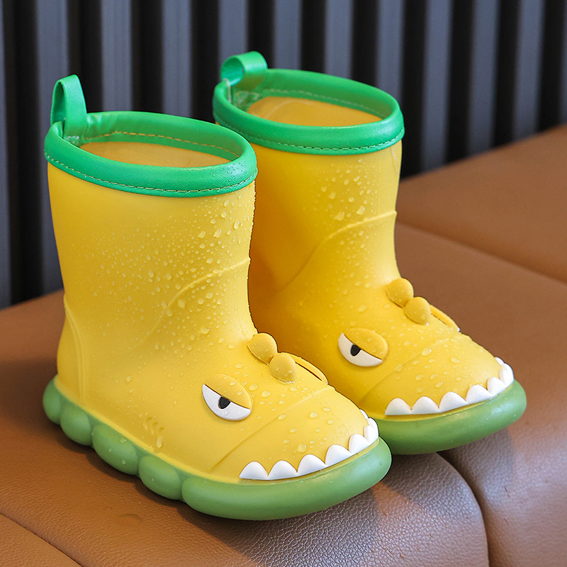 Om Home Botas De Lluvia Para Niños Dinosaurio No Eslipes Impermeables De EVA Antideslizantes Para Exteriores Zapatos De Agua Para Niñas Y Niños