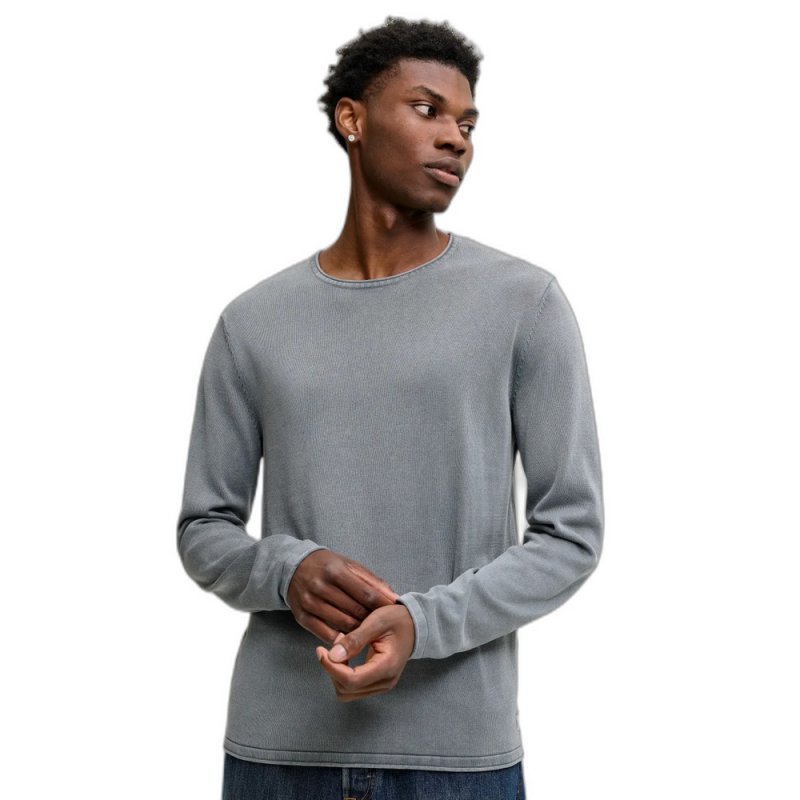 Jersey Jack&Jones Hombre Gris Cuello Redondo | 100% Algodón