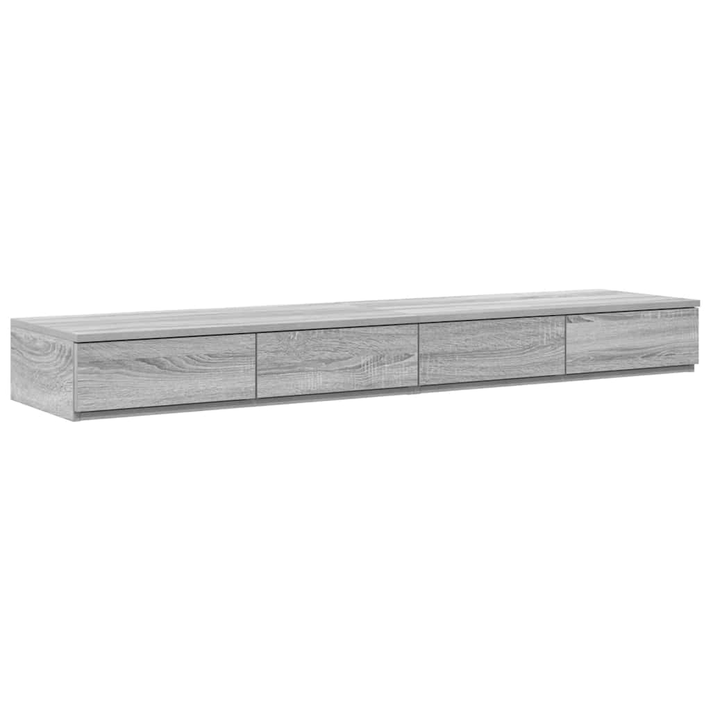 vidaXL Cajones de cama 160 x 36,5 x 16,5 cm Madera de ingeniería Multicolor
