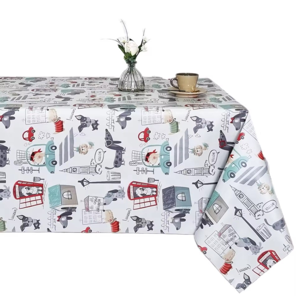 Hulehule Tex Mantel Huletec Kids PVC Estampado Resistente a Manchas