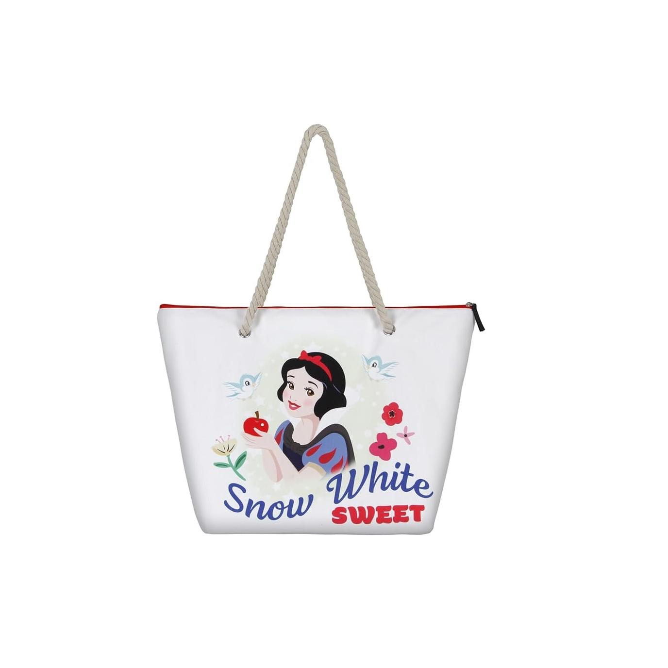 Bolsa Playa Snow White Sweet Blancanieves Disney 37x52x17cm. KARACTERMANIA