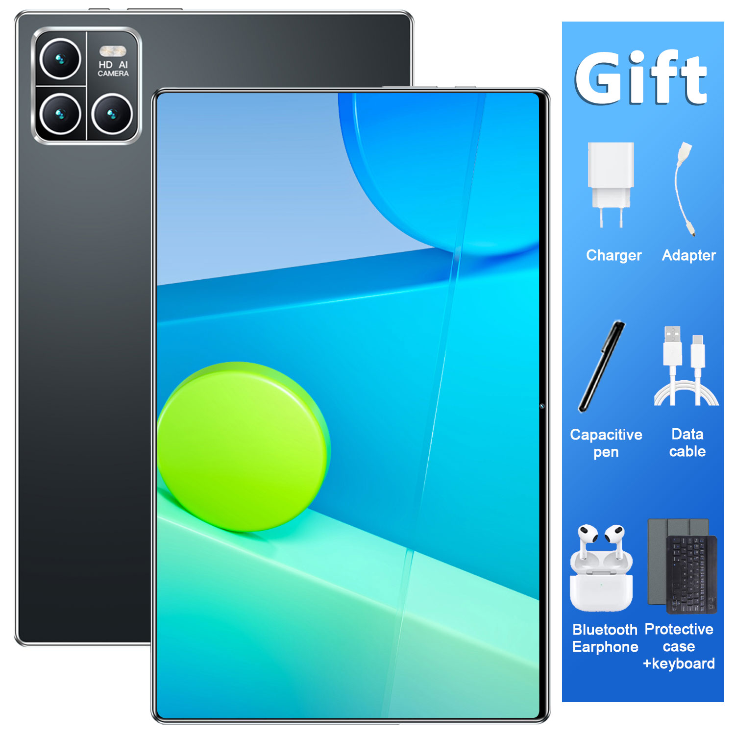 New 10.36 inch Global tablet Android 13 16GB 1TB 14 core 4K HD 5G WIFI Bluetooth WPS 20000mAh tablets