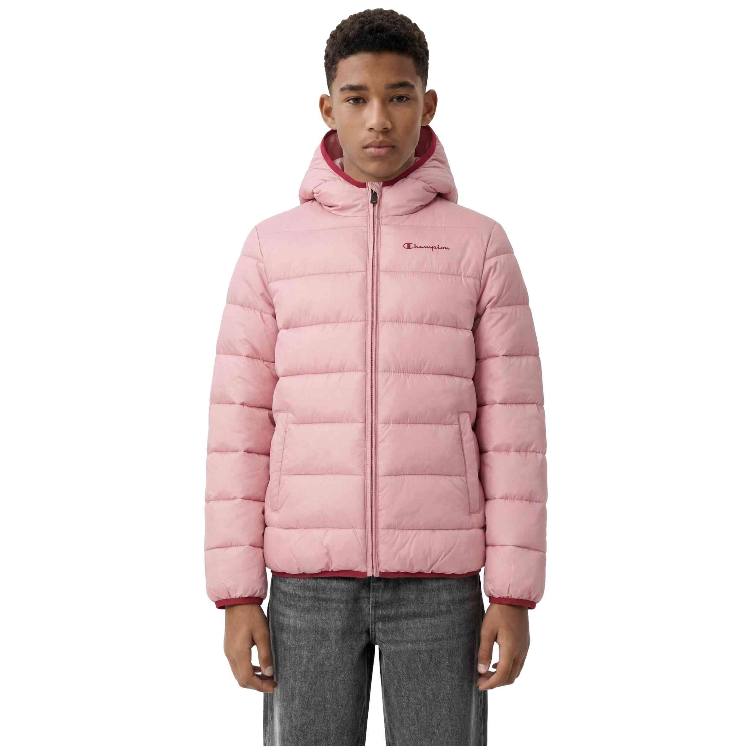 Textil Champion modelo Hooded Jacket en color Rosa
