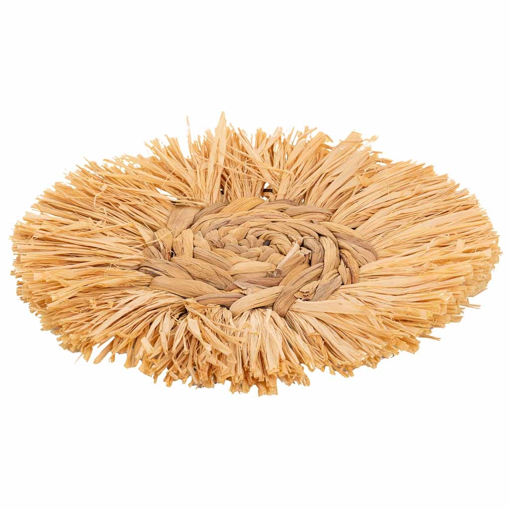 Wonderlust Deco - Figura decoración de pared de fibra natural marrón d27x02 Marrón D27x02h cm