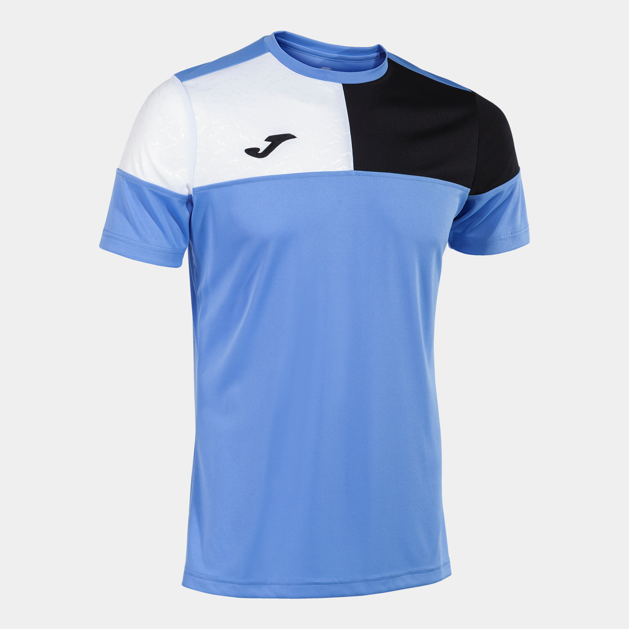 Camiseta M/C Hombre Joma Crew V 103084 Azul Negro Blanco 371 Confortable