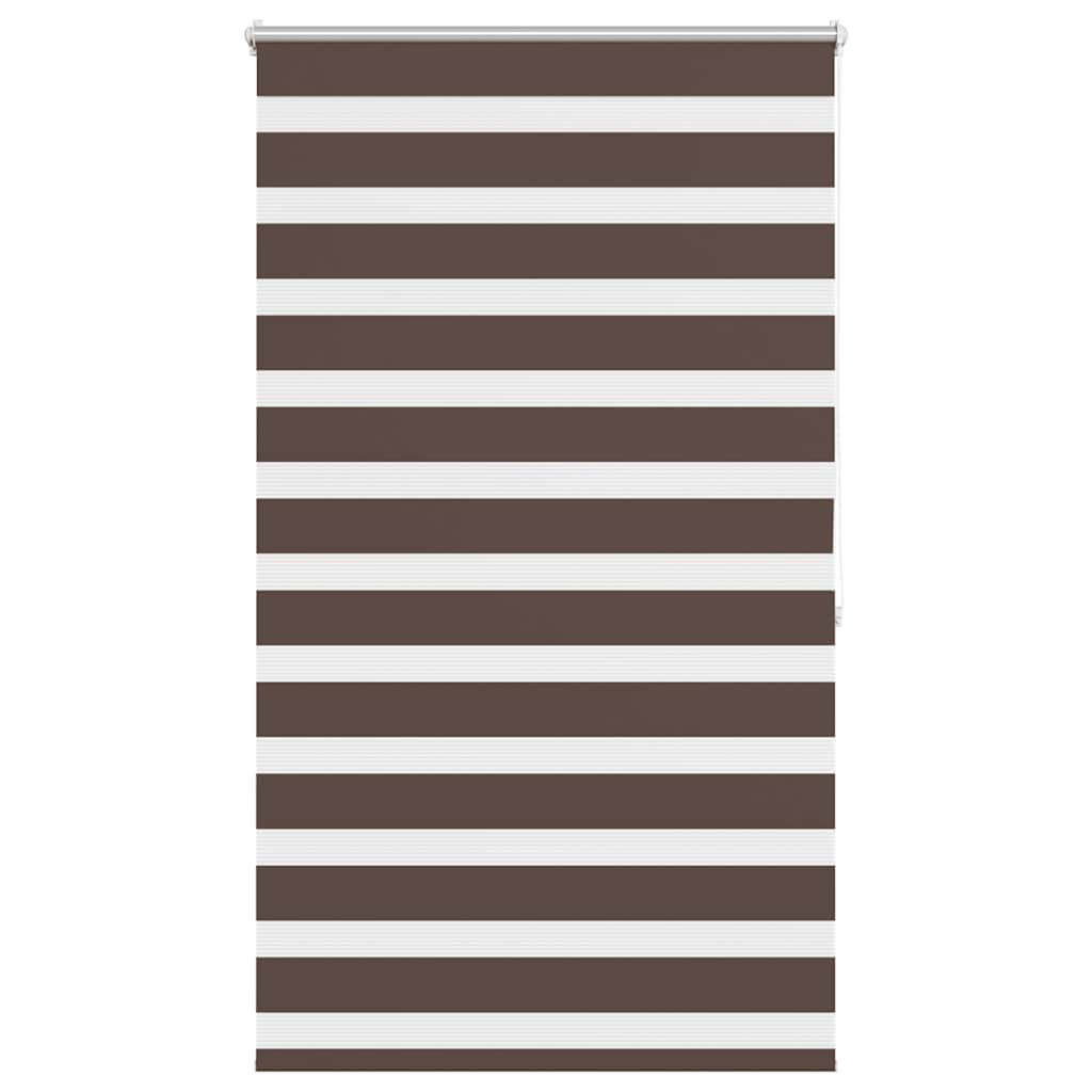 vidaXL Estor cebra 100,9x175 cm Tejido Ancho 96,7 cm Café