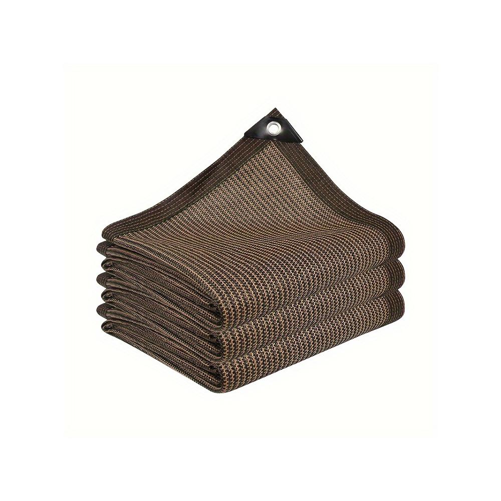 Om Home Red De Sombra Marron anti-UV Toldo Para Jardín Fácil De Instalar Ideal Para Balcones Y Patios