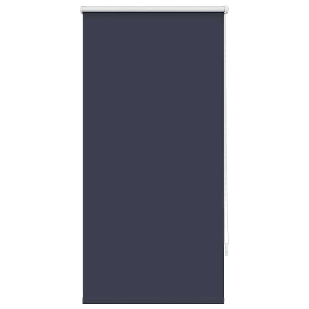 vidaXL Estor enrollable opaco 64,4x120 cm, ancho de tela 60 cm, azul marino/azul