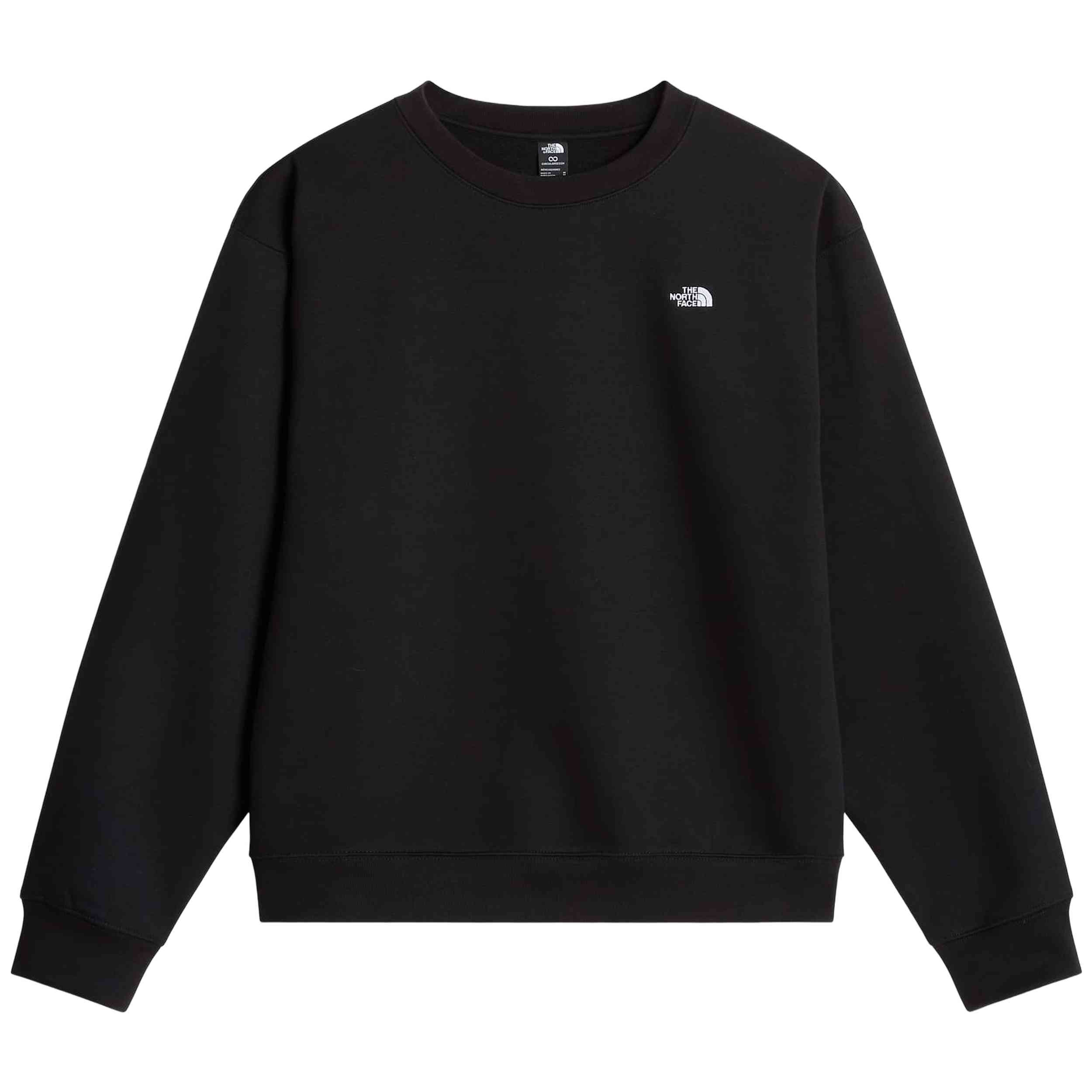 Sudadera The North Face modelo ESSENTIAL SIMPLE DOME RELAXED CREW para hombre y mujer en color Negro