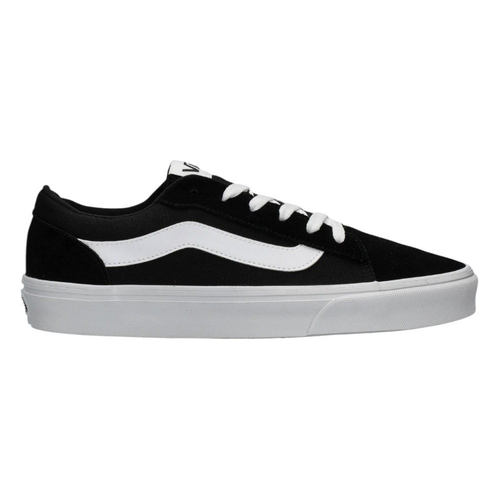Zapatillas Vans Vero Ls Suede Canvas Negro Blanco Vn000Va3Ba21 Sneaker Casual Mujer