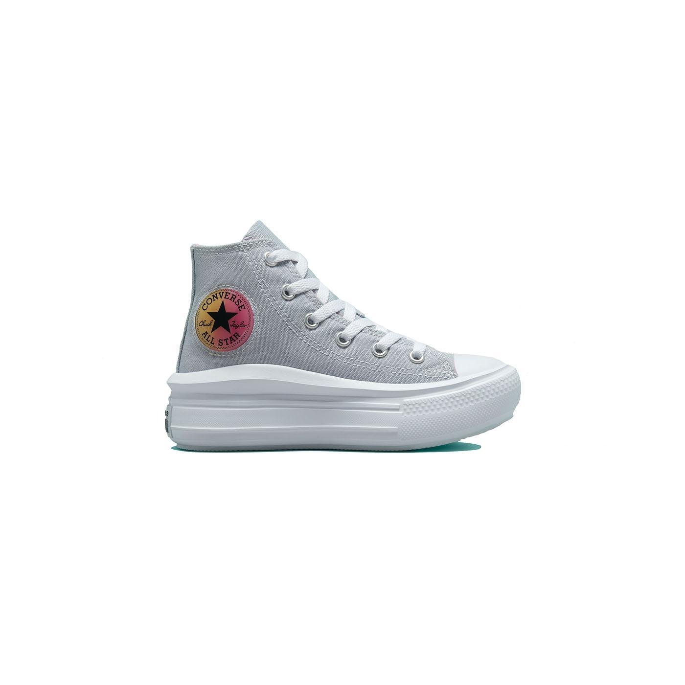 Converse Zapatilla Niña Move Hi Gris All Star Plataforma Smartfoam