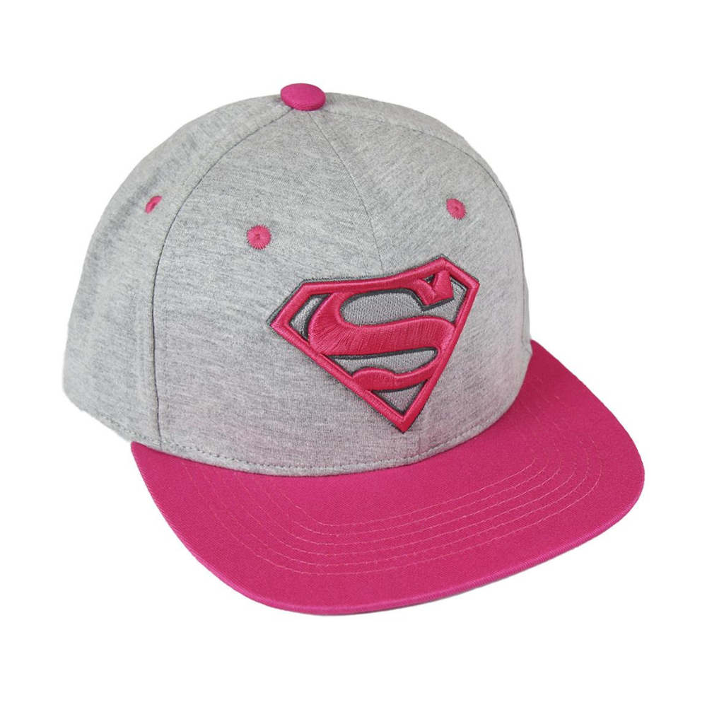 DC Comics Superman Cerdá Gorra Rosa Mujer Bordada Ajustable Producto Oficial
