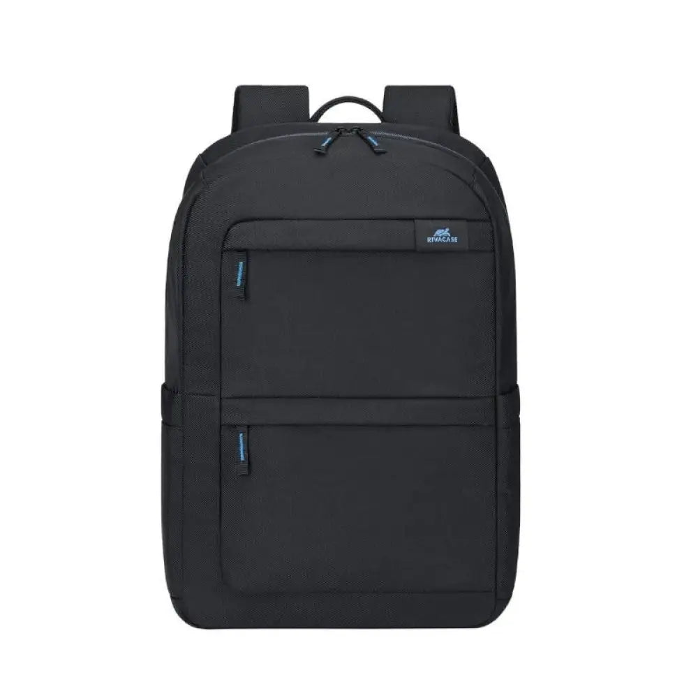 Rivacase - Mochila para portátil 8062 de poliéster resistente al agua, acolchada y con cinta para trolley, color negro