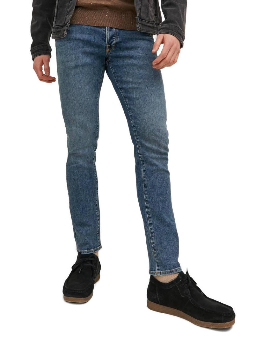 Jack & Jones Jack&Jones Pantalón Vaquero Glenn Azul Slim Hombre Cinco Bolsillos