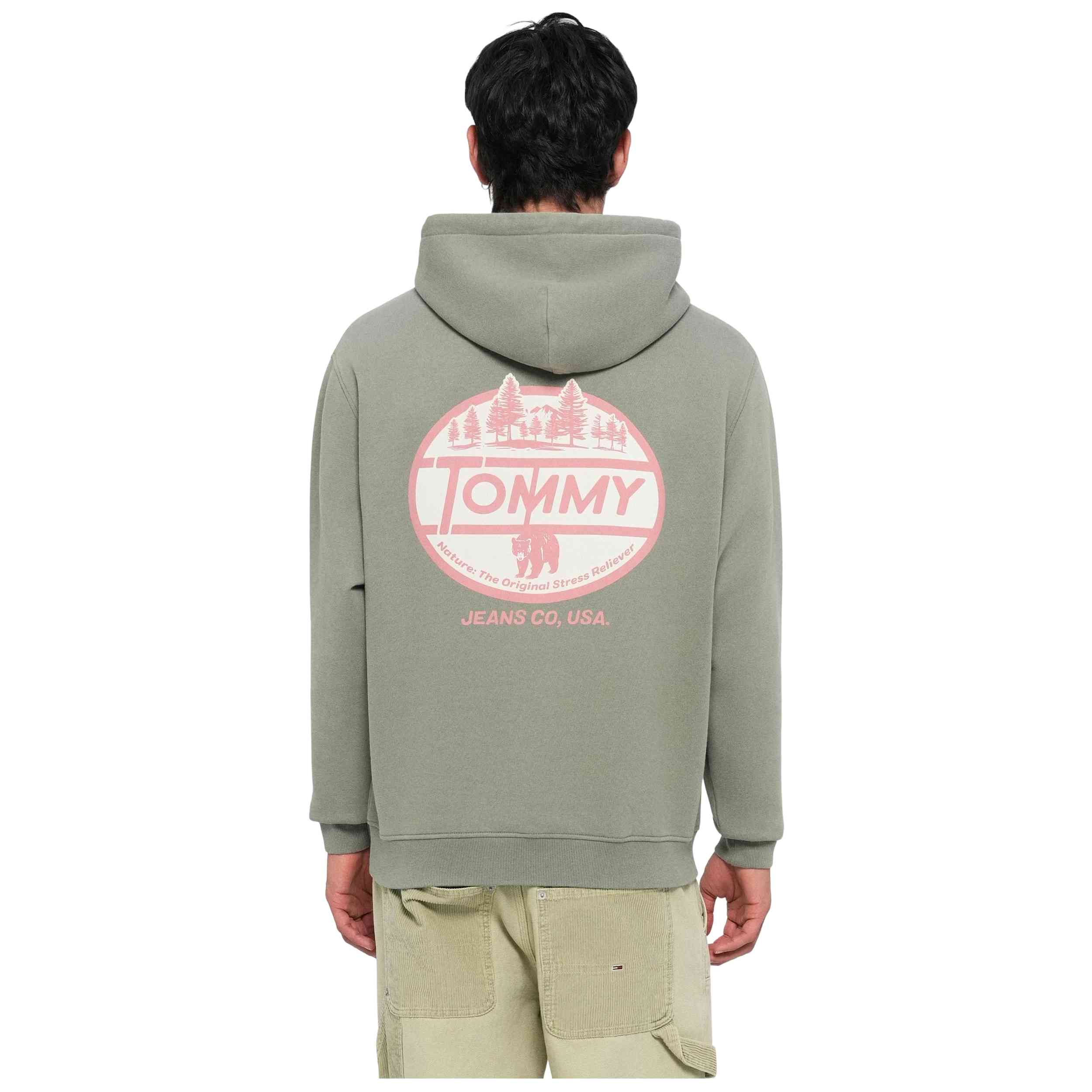 Sudadera Con Capucha Tommy Hilfiger modelo DM0DM22088-M1L para Hombre en color Verde