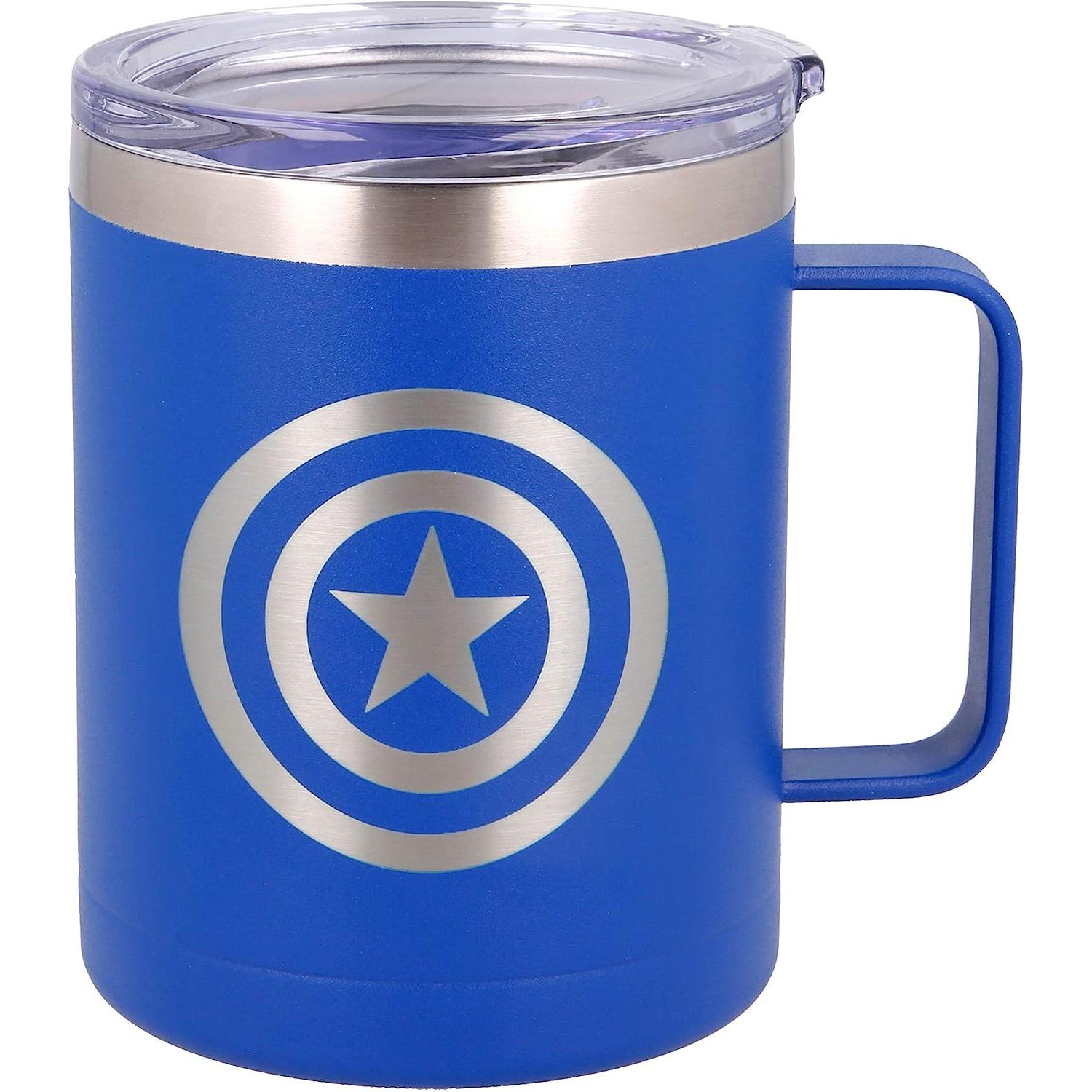 Taza Capitan America Termica , 380 ml Capacidad, Marvel