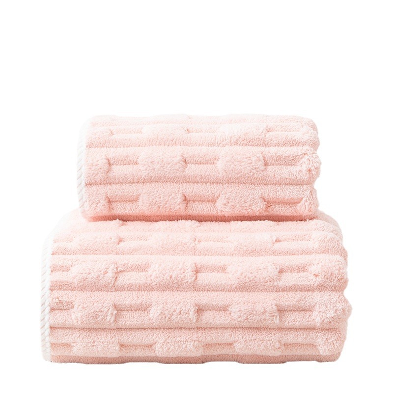 CA Nuevo producto, toalla de baño de terciopelo de bambú para lavar la cara, toalla de baño, gorro para secar el cabello, juego de toallas suaves y absorbentes para el hogar