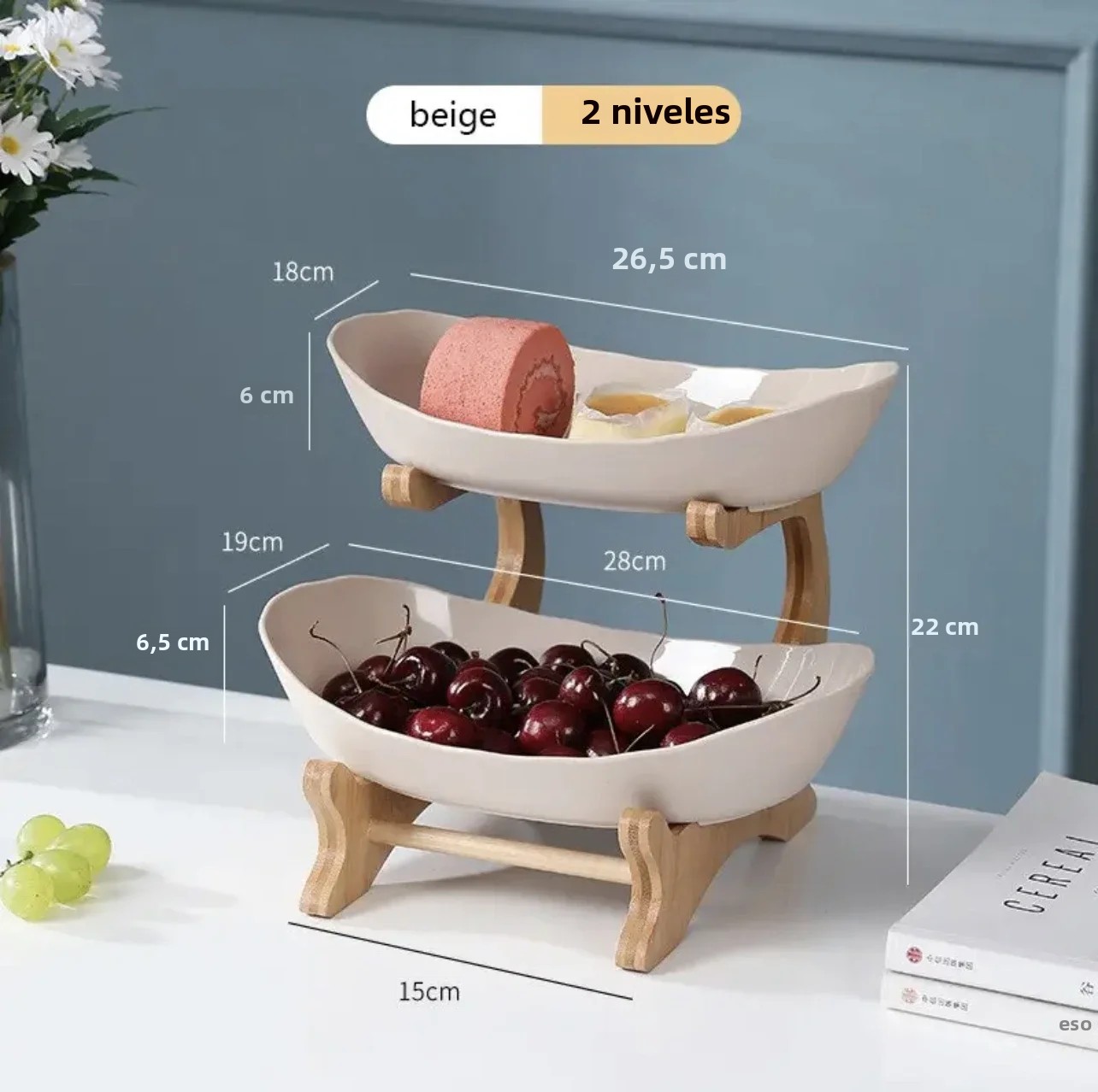 TK Tazón De Frutas Creativo De Plástico Para El Hogar Y Sala De Estar 2/3 Capas Bandeja Para Aperitivos Moderno Y Elegante Soporte Para Pasteles Salada De Frutas