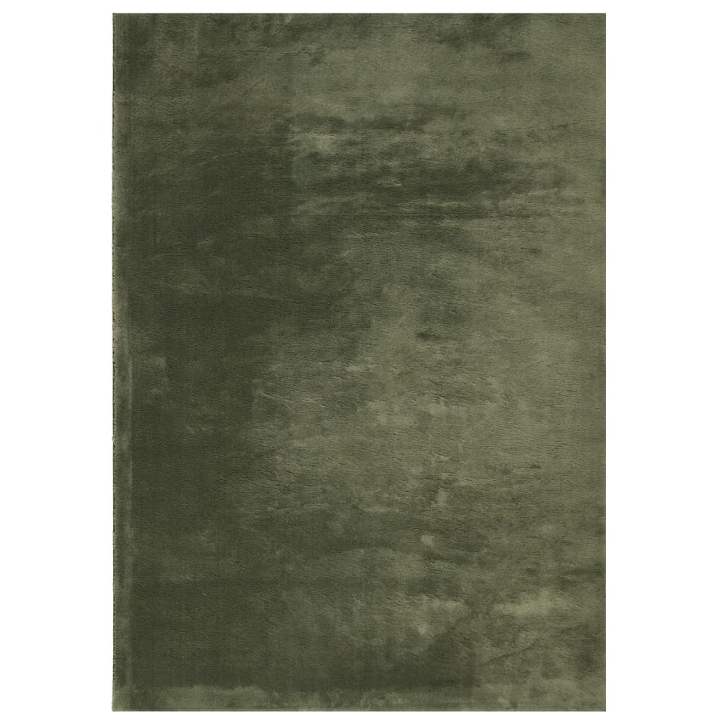 Vidaxl Alfombra de Pelo Corto Suave Lavable HUARTE 140x200 Cm Color Antracita - Beige - Crema y Más