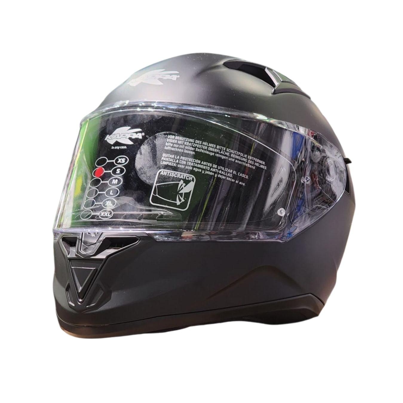 Casco de moto Integral Kappa KV56 Negro Mate