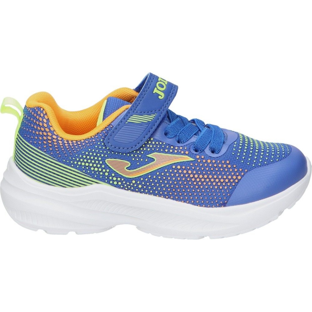 JOMA | Zapatillas Joma Jr Horizon para Niño – Deportiva en Color Azul Marino con Detalles en Verde y Naranja – Sneaker con Cordones y Velcro – Máxima Sujeción – Cómoda y Versátiles – Modelo JHORIS2504V